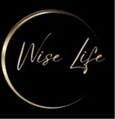 Wise Life logo with golden crescent.